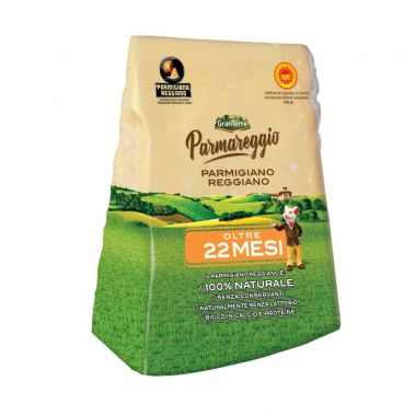 Sūris Parmigiano Reggiano, rieb. 40%, išl. min. 22mėn., 2*~4.5kg, Parmareggio