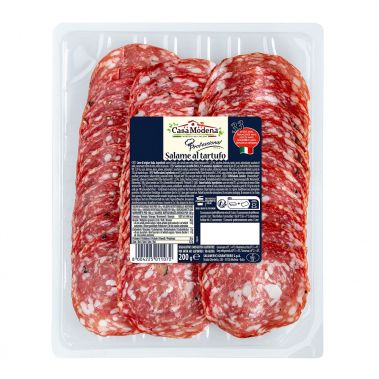 Dešra kiaulienos Salame su trumais, vyt., pjaust., 5*200g, Casa Modena