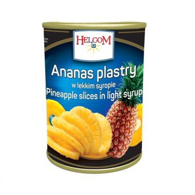 Ananasai, žiedai, sirupe, 12*565g (gr.k. 340g)