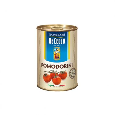 Pomidorai Cherry, konserv., savo sultyse, 12*400g (gr.k. 240g), DeCecco