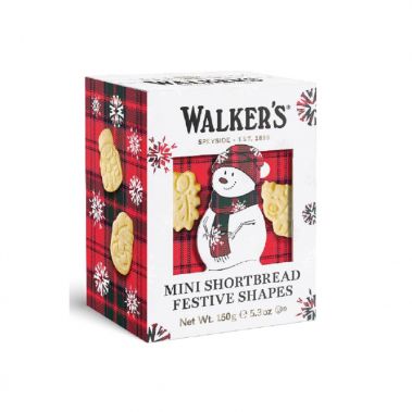 Sausainiai smėlinės tešlos Shortbread Snowman, mini, 10*150g, Walkers