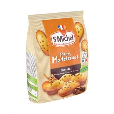 Keksas Madeleines su šokolado gabaliukais, mini, 12*175g, St Michel