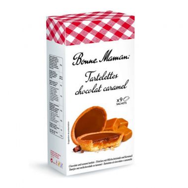 Sausainiai Tartaletės su šokolado-karamelės įdaru, 12*135g, Bonne Maman