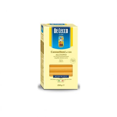 Pasta Cannelloni-100 su kiaušiniu, 12*250g, DeCecco