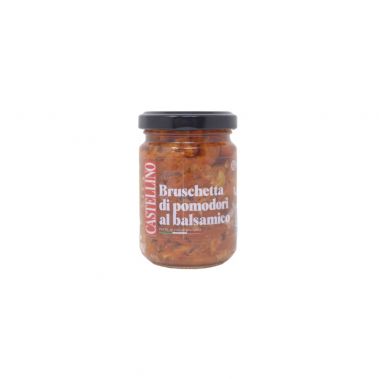 Užtepėlė Bruschetta su pomidorais ir balzaminiu actu, 12*135g, Castellino