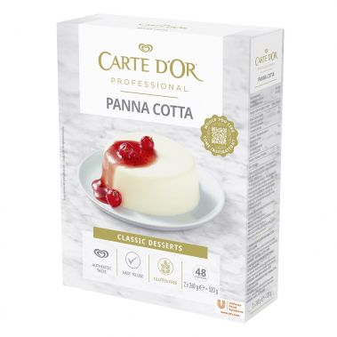 Desertas Panna Cotta, milteliai, 6*520g (2*260g), Carte d`Or