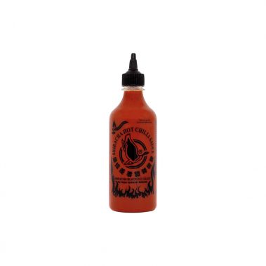 Padažas čili Sriracha Blackout, (70% čili), 12*525g (455ml), Flying Goose