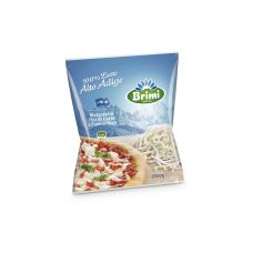 Sūris Mozzarella, tarkuotas, rieb. 44%, 2*2.5kg, Brimi