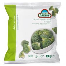 Brokoliai, 20/40mm, IQF, 15*450g, Greens