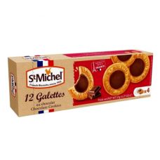 Sausainiai sviestiniai Galettes su šokoladu, 12*121g, St Michel
