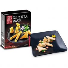 Užkandžiai Oriental Pack su vištiena, krevetėmis ir daržovėmis, šald., 15vnt., 12*180g, OrienBites